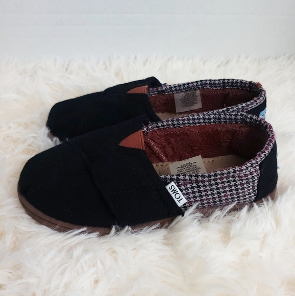 TOMS Black Comfy Shoes Unisex toddler‎ Sz 11 - Picture 4 of 6
